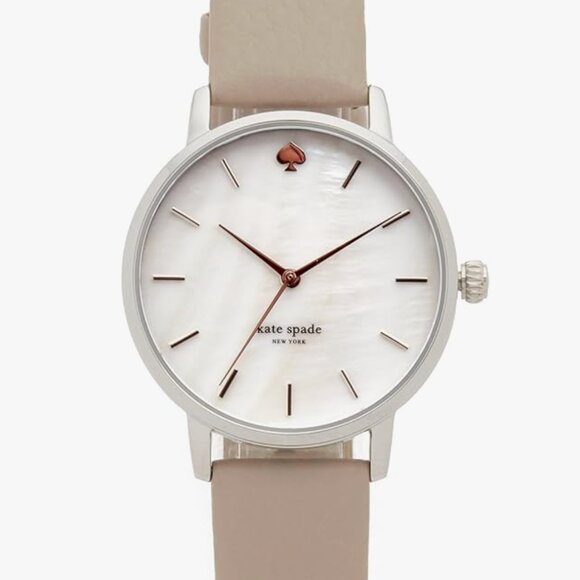 kate spade Accessories - Kate Spade New York Women's Metro Quartz Stainless Steel, Leather Watch